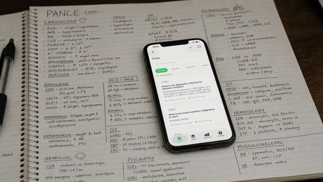 Best Flashcard App for PA School in 2026 (PANCE + Organ Systems Prep ...